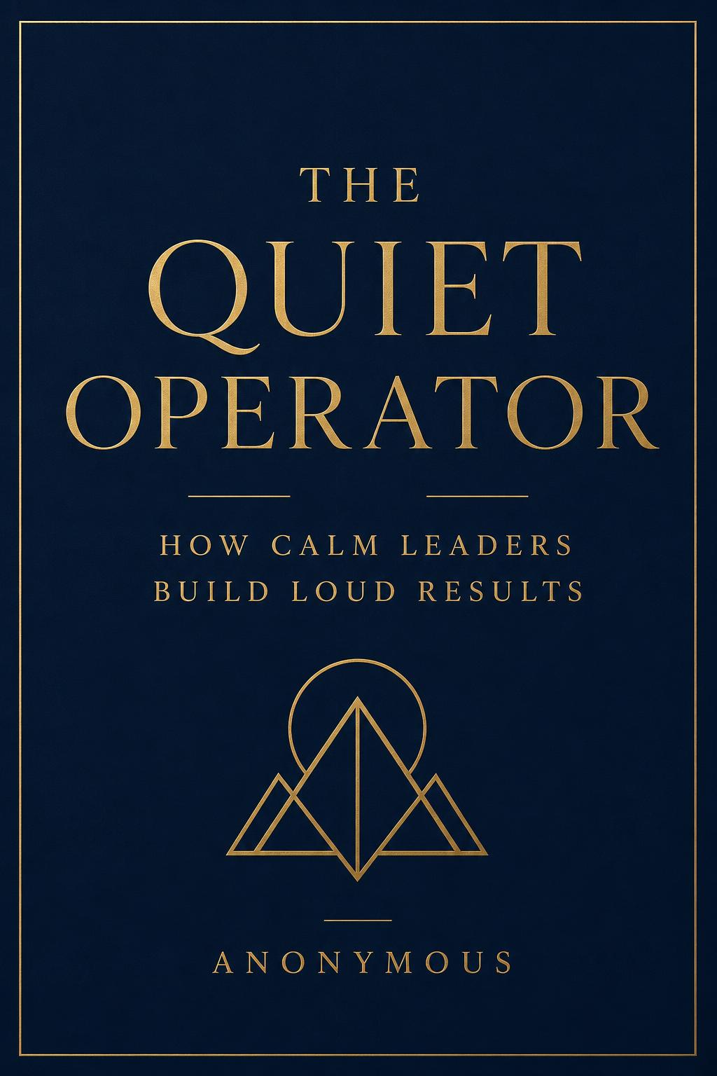 Cover of The Quiet Operator, published anonymously
